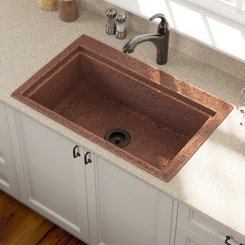MRDirect Copper 31" L x 20" W DropIn Kitchen Sink Wayfair
